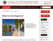 Tablet Screenshot of housingregistry.ca